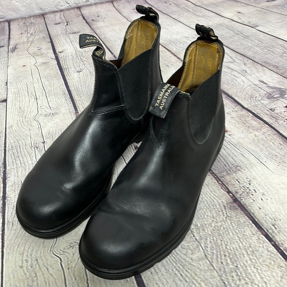 Blundstone Men Black Leather Chelsea boots